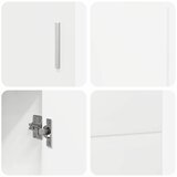  Kreveta FLORIN Visoki sjaj bijela 88,5 x 30,5 x 55,5 cm | shoptok.hr