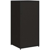  Vrtni ormarić za pohranu crni 55 x 55 x 111 cm od poliratana | shoptok.hr