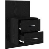  Wall-mounted noćni ormarić 2 pcs Crni hrast 48,5 x 32,5 x 80 cm | Eponuda.com