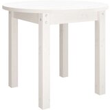 Klubska mizica bela Ø 55x45 cm trdna borovina | Shoptok.si
