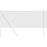 vidaXL Ograja iz verige siva 0.8x25 m jeklo | Shoptok.si