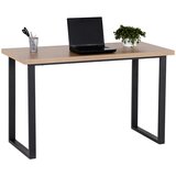 MID.YOU pisalna miza kovina, leseni material črna, barve hrasta | Shoptok.si
