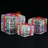  Ukrasne akrilne božićne kutije za poklone 3 kom šarene | Eponuda.com