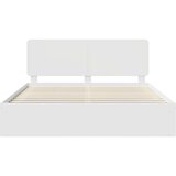  Okvir za krevet Bijelo 200 x 200 cm Čvrsto borovo drvo | shoptok.hr