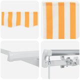  Skrovita tenda Žuta 400 x 200 cm tkanina | shoptok.hr
