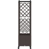 Povišeni krevet s mrežom i krovom Smeđa 125 x 40 x 144 cm PP - Smeđa 125 x 40 x 148 cm s krovom u obliku lukova (2 bočna mreža) | shoptok.hr