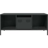 vidaXL Stolić za kavu crni 101,5x50x43,5 cm od hladno valjanog čelika | shoptok.hr