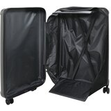 vidaXL Preklopni Kofer Tvrda Školjka 28'' Tamnosivi 50x30x76 cm ABS | shoptok.hr