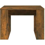 vidaXL stranska mizica dimljeni hrast 50x50x35 cm inženirski les | Shoptok.si