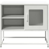 vidaXL TV omarica bela 68x39x60,5 cm jeklo | Shoptok.si