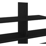 Zidna polica crni hrast 124,5x18x60,5 cm inženjerski drvo | shoptok.hr