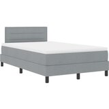  Krevet s oprugama s madracem Svjetlosiva 120x200 cm Tkanina | shoptok.hr