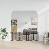  Vrata za pse 6 pcs Crna 60 x 80 cm Cinkani čelik | shoptok.hr