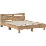  Krevetna konstrukcija Hrast artisan 120 x 190 cm | Eponuda.com