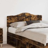  Uzglavlje s uzglavljem Dimljeni hrast 135 cm Konstruirano drvo | shoptok.hr