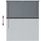 vidaXL Okenska roleta z zavesami Drugo Temno siva 100 x 130 cm Aluminij | Shoptok.si