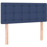 vidaXL Box spring postelja z vzmetnico moder 90x190 cm blago | Shoptok.si