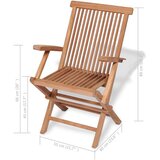  7-dijelni vrtni blagovaonski set od masivne tikovine | shoptok.hr