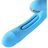 Zenn Vibrator Rabbit Sucking Flap Blue | Shoptok.si