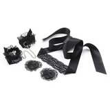 Crushious Set za vezanje - Lace Me Up, črn | Shoptok.si