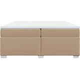  box spring s madracem cappuccino 200x200cm umjetna koža | shoptok.hr