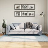 vidaXL Preproga s kratkimi vlakni mehka pralna modra 140x200 cm Cene