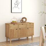 vidaXL Komoda 114 x 43 x 73,5 cm od masivne borovine | shoptok.hr