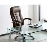 Sofotel 322 - Uredska stolica temno rjava – ergonomska vrtljiva stolica do 120 kg | Shoptok.si