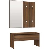  Set namještaja za hodnik boja smeđeg hrasta konstruirano drvo | shoptok.hr