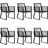  5-dijelni vrtni blagovaonski set od PVC ratana crni Crna Dužina stola 160 cm | shoptok.hr