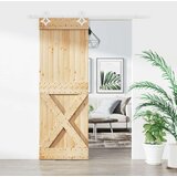  Klizna vrata s priborom za montažu 80 x 210 cm masivna borovina | shoptok.hr