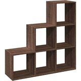 vidaXL Pregrada / regal za knjige 3 razina hrast 99x29x99 cm drveni | shoptok.hr