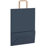  Papirnate vrećice 250 kom s ručkama plave 26x12x35 cm | shoptok.hr