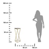  Stalak za cveće LOFT 70x24 cm zlatna/crna | Eponuda.com