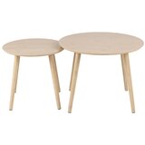 Actona Okrogle mizice v naravni barvi v kompletu 2 ks ø 60 cm Roslin – | Shoptok.si