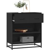 vidaXL komoda crna 68x35x76 cm konstruirano drvo Cijene