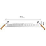 Philips LED/ugradbena stropna svjetiljka 12 W Slim – | shoptok.hr