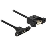 Delock USB kabel USB 2.0 USB-mikro-B vtičnica\, USB-A vtičnica 0.25 m črna 85109, (20417090) Cene