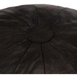 vidaXL Tabure crni 40 x 35 cm od prave kozje kože | shoptok.hr