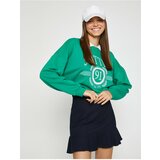Koton Sweatshirt - Green - Oversize Cene