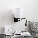  Brilagi - LED zidna lampa NUBILA 1xE27/25W/230V + LED/3W crna/bela | Eponuda.com