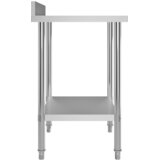  Kuhinjski radni stol 80 x 60 x 93 cm od nehrđajućeg čelika | shoptok.hr