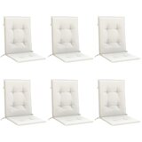  Jastuci za stolice 6 kom prošarano krem 100x50x4 cm tkanina | shoptok.hr