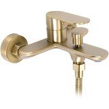 REA Bath DROP Brush Gold Mešalnik za umivalnik za kopalno | Shoptok.si