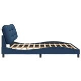  Okvir kreveta s LED svjetlima plavi 200 x 200 cm od tkanine | shoptok.hr