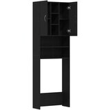Ormarić za perilicu rublja crni hrast 64x25,5x190 cm | shoptok.hr