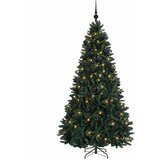  Umjetno božićno drvce tamnozeleno s kuglicama 180 cm | shoptok.hr