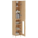  Visoka komoda hrasta sonome 34,5x34x180cm od konstruiranog drva | shoptok.hr