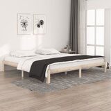The Living Store Posteljni okvir iz trdne borovine 200x200 cm - Posteljni Okvir, (21525205) | Shoptok.si