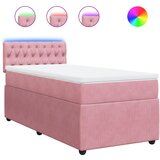 Maison Chic Box spring postelja - Vzmetna postelja z vzmetnico roza 80x200 cm žamet SL10516, (21885821) | Shoptok.si